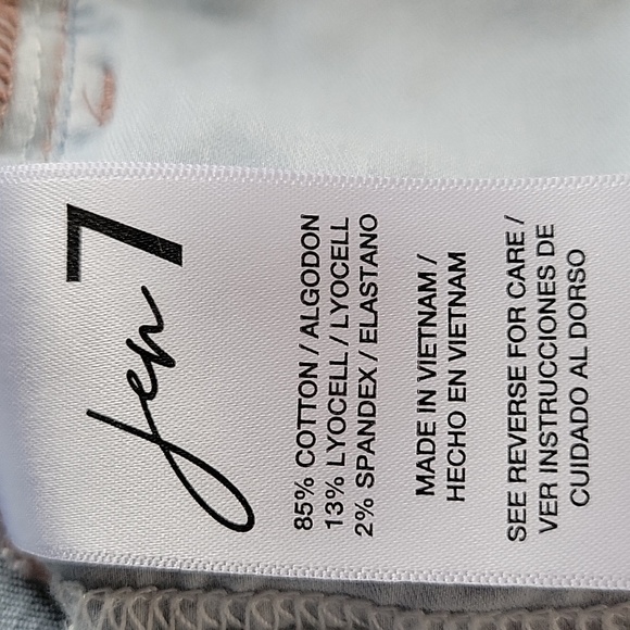 Jen 7 by & FAM Ankle Skinny Jeans Light Wash Size 18 - Picture 13 of 14
